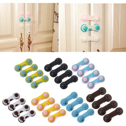 4Pcs Doors Drawers Wardrobe Toddler Baby Children Protection Safety Plastic Lock