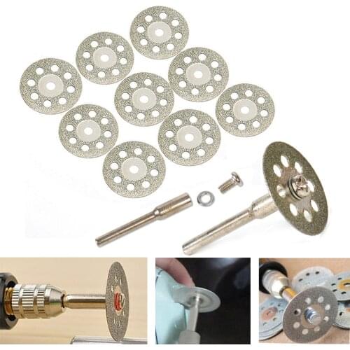 10x 20mm diamond cutting discs tool for cutting stone cut disc abrasives cutting dremel rotary tool accessories dremel cutter