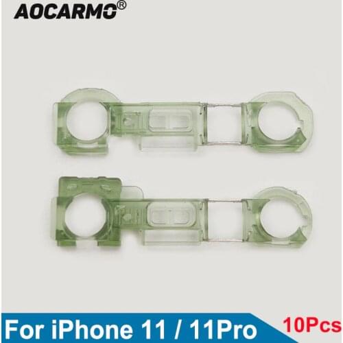 Aocarmo 10Pcs For iPhone11 / 11Pro Ear Speaker Proximity Sensor Front Face Camera Plastic Holder Clip Locating Ring Bracket