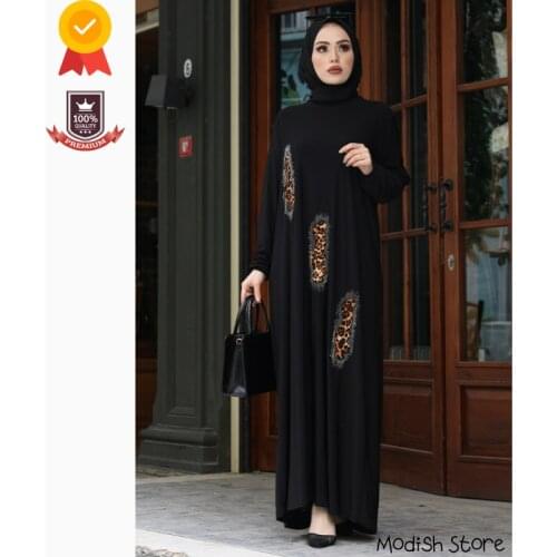Hijab Dress Muslim Islamic Abayas Clothing Dresses 2021 Buttoned Belt Dress Femme Arabic Hijab Muslim Fashion Clothing Abaya