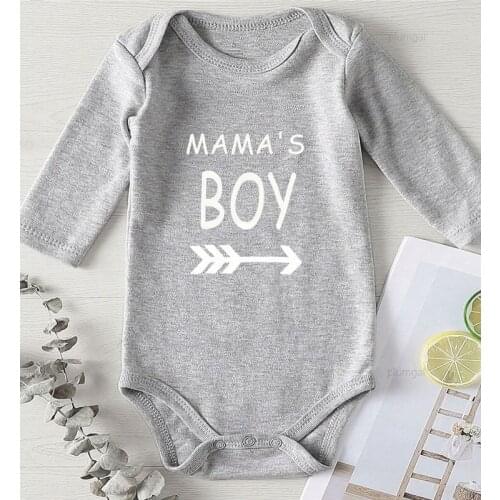 Baby Boy Winter Clothes Cotton Kids Outfits Mama Printing Newborn Boys Rompers Clothing for Babies One Piece Jumpsuit Kids