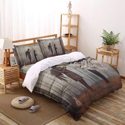 Crow Fox Fairy Tale Bedding Set Duvet Cover Quilt Cover 3D Printing Bedding Queen King Bed Kids Bed Cover Set