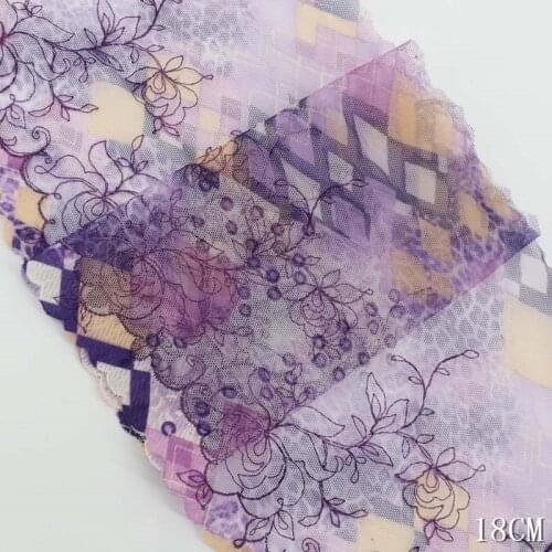 31Yards Red Blue Purple Lace Fabric For Doll Clothes Diy Crafts Flower Embroidery Dress Collar Needlework Sewing Accessories