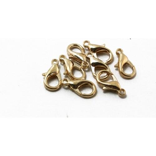 Top Selling 10pcs/lot Rose Gold Plated Lobster Jewelry Clasp 8*14mm for Necklace FKA020-20