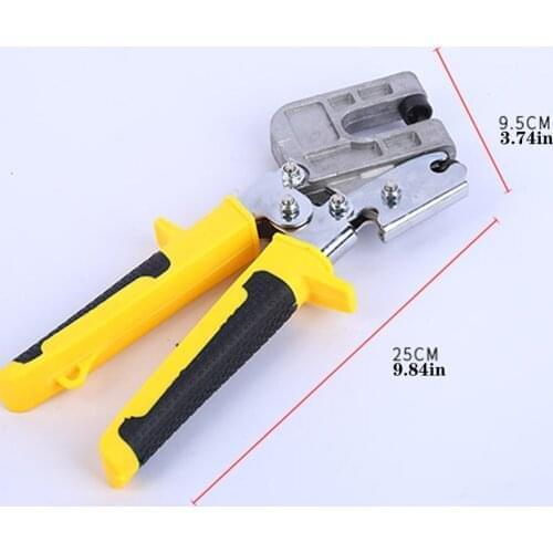 Metal pliers 10 Inch Keel Fastening Forceps Steel Stud Crimper Drywall Single Hand Pliers Fast Mouth Punching Clamp Maintenance