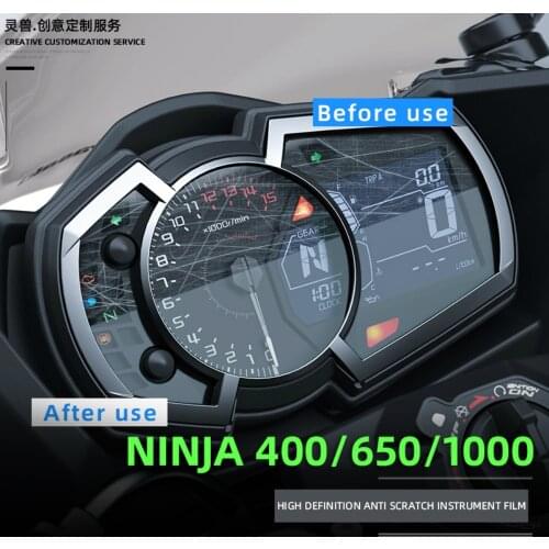 Motorcycle LCD Dashboard Instrument Membrane Rear Mirror Anti Fog Scratch Protective Film for Kawasaki Ninja650 400 1000 1000SX