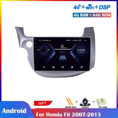 10.1 inch Android Multimedia Player For Honda Fit 2007-2013 Car Radio Stereo GPS Navigation DSP IPS Touch Screen Wifi Bluetooth