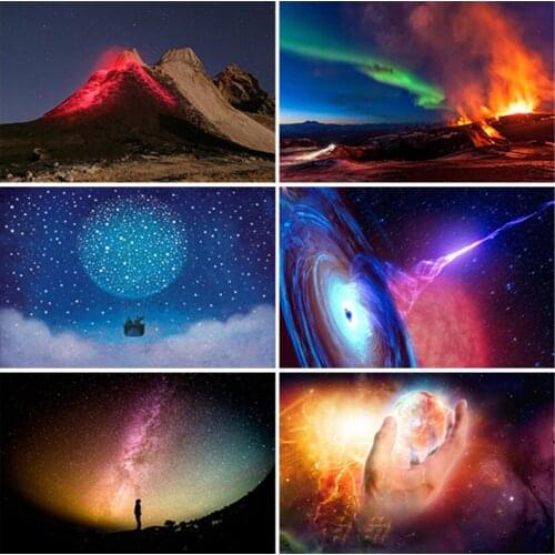 5D DIY Diamond Painting Starry Sky Milky Way Night View Full Diamond Rhinestone Embroidery Kit Home Decoration Handmade Products