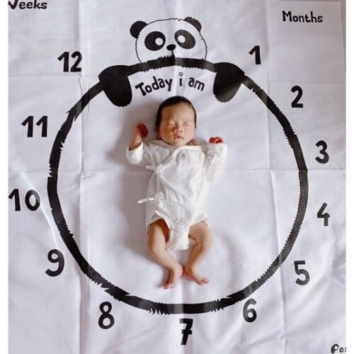 2021 New Pattern Newborn Background Photography Props Cloth Baby Monthly Growth Milestone Commemorate Rug Mat Baby wholesale