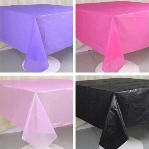 Disposable Tablecloth Plastic Table Cloth Cover Kids Adult Birthday Party Decoration Wedding Baby Shower