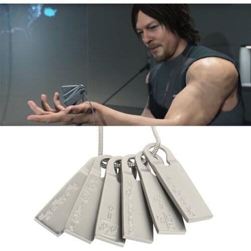Game DEATH STRANDING SAM Neclaces Cosplay Chemical formula Necklace Pendant Prop Gift Disk