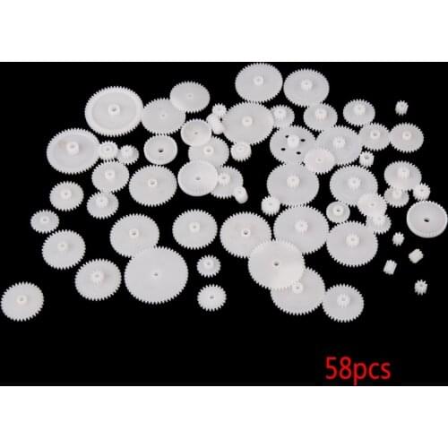 58 styles Plastic Gears Cog Wheels All The Module 0.5 Robot Parts DIY Accessory