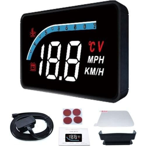 Easy-to-set Plug-and-play L1 Universal GPS Speedometer Head-up Display with Alarm Function
