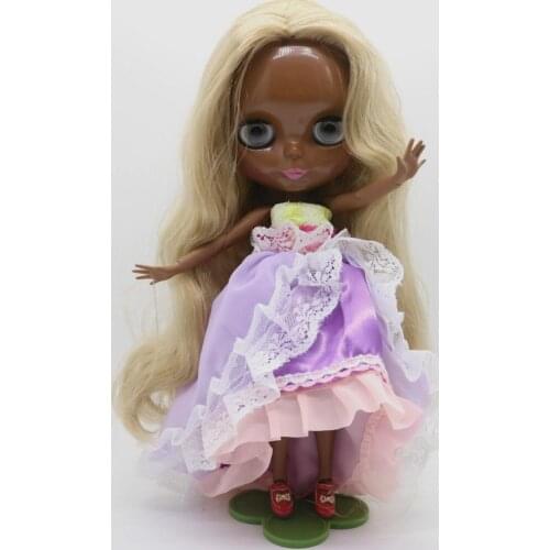 Joint body Nude blyth Doll super black skin Factory doll Fashion doll Suitable For DIY 1218