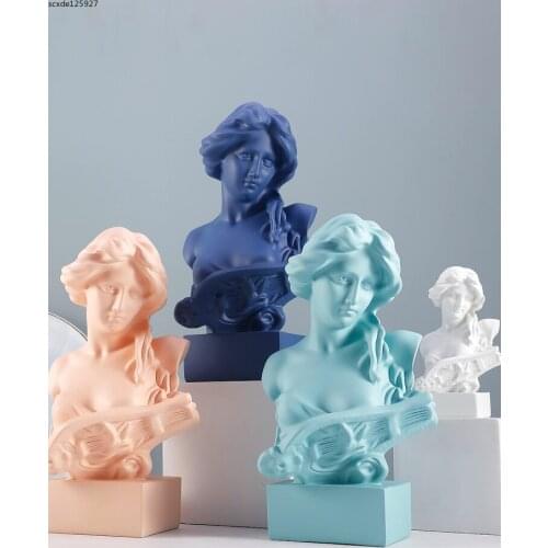 Nordic Imitation Plaster Greek Mythology Figure Goddess Statue Figurines Resin Crafts Character Sculpture Living Room Decoration