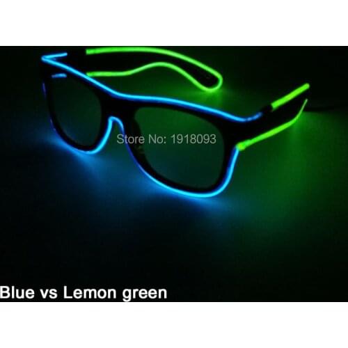 DC-3V Steady on Driver + EL Wire Glasses Glowing Wholesale Product for Night Club Dance Stage Design Novelty Light