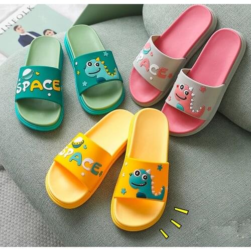 Women Thick Platform Slippers Summer Dinosaur Beach Eva Soft Sole Slide Men Ladies Indoor Bathroom Anti-Slip Shoes