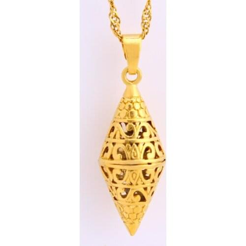 High Quality Copper Pendant Conical Necklace Pendant Gold Unisex High Jewelry Pendant Free Shipping