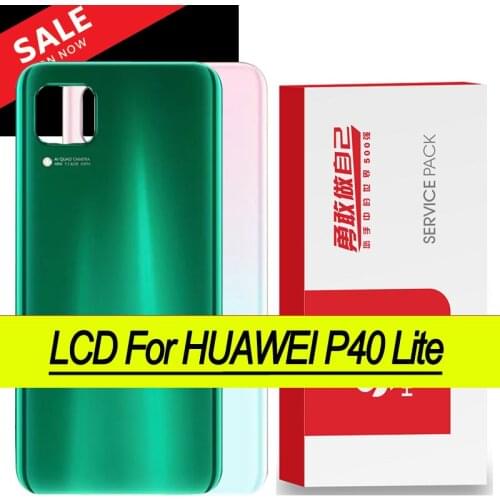 Back Cover For P40 Lite Back Battery Cover Rear Housing Door Case For Huawei P40 Lite Battery Cover