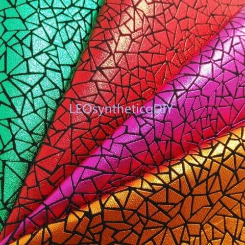 1PC 21X29CM Synthetic Letaher, Cuero Sintetico Embossed Glitter Leather For Making Bows Accessories LEOsyntheticoDIY R266A