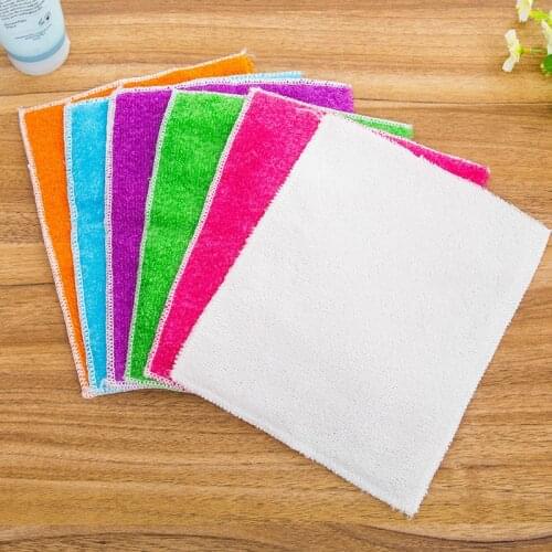 1pc Super Absorbent Microfiber kitchen dish Cloth High-efficiency tableware Household Cleaning Towel kichen tools gadgets cosina