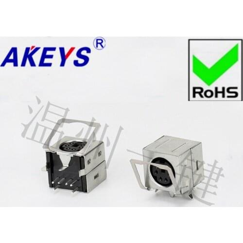 10 PCS MDC-6-19a Square Keyboard Plug DIN Socket S Terminal Fully Covered with 6 Pins and 6 Cores Socket Mother