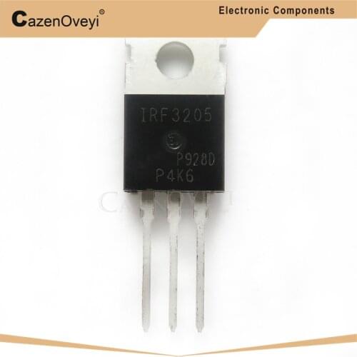 100pcs/lot IRF3205 IRF3205PBF F3205 TO-220 55V 110A 200W best quality In Stock