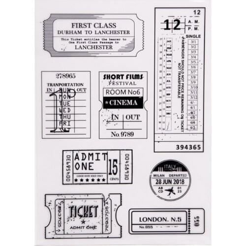 D08D Label Silicone Clear Seal Stamp DIY Scrapbooking Embossing Photo Album Decorative Paper Card Craft