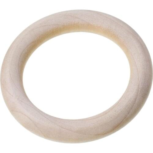 DoreenBeads Wood Pendants/Connectors Jewelry Making Findings Circle/Ring Natural 6.7cm(2 5/8")Dia,10 PCs new