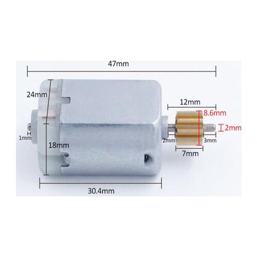 GearWheel Car RearView Mirror Motor, Car Door Lock Motor, steer lock motor 12V DC