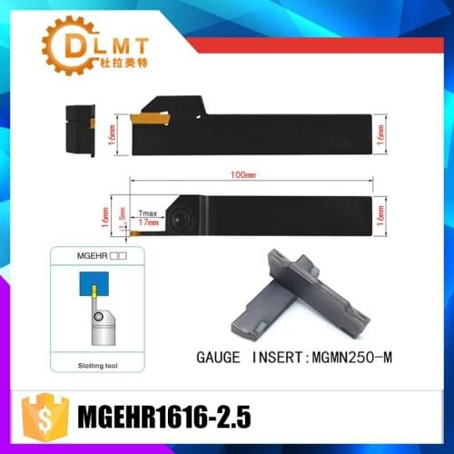 MGEHR1616-2.5 For MGMN250 GEHR1616-2.5 Diameter 16mm, CNC slotted blade. Double head cut off the cutting blade holder