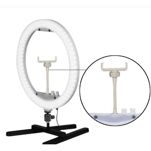 Dimmable Photography Photographic Studio Ring Light 3200-7000K LED RGB Color Lamp Phone Adapter Makeup For Live Broadcast Video