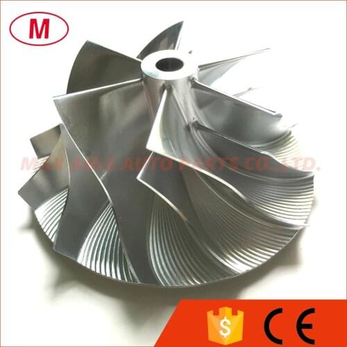 TB3403 53.87/76.07mm 6+6 blades Turbo Billet compressor wheel/Aluminum 2618/Milling wheel for Turbocharger Cartridge/CHRA/Core