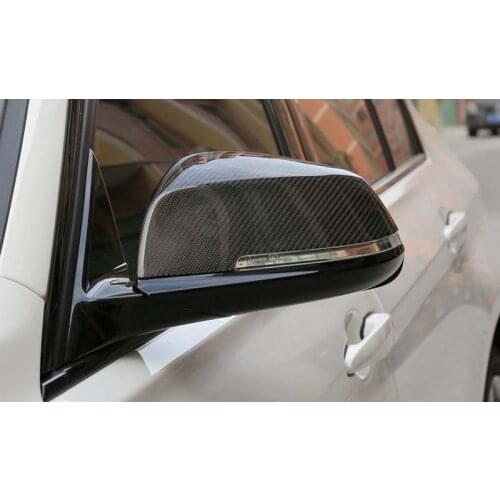 Real Carbon Fiber Side Rearview Mirror Cover Caps For BMW 3 F20 F21 F22 F23 F30 F31 F32 F33 F34 F35 F36 E84 2013-18