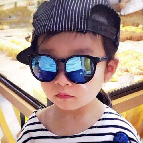 2021 Summer Kids Sunglasses For Girls Boys Lovely Children Round Frame Oversized Eyewear Cute Child Baby Cat Eye Shades Goggles