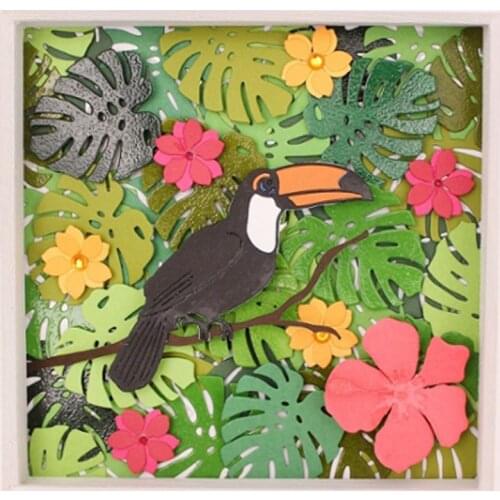 Panalisacraft Jungle Toucan Metal Cutting Dies Craft Dies Scrapbooking Card Making Album Embossing Stencil Die Cut