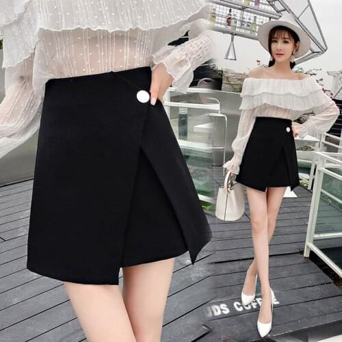 2021 Spring & Summer New Skirts Short Korean Style Mini Skirts Fashion High Waist Asymmetrical Short Skirts For Women BSQ220