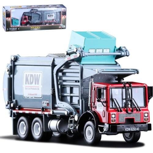 1:24 alloy material transporter model,high-simulation alloy sanitation transporter,exquisite toys for children