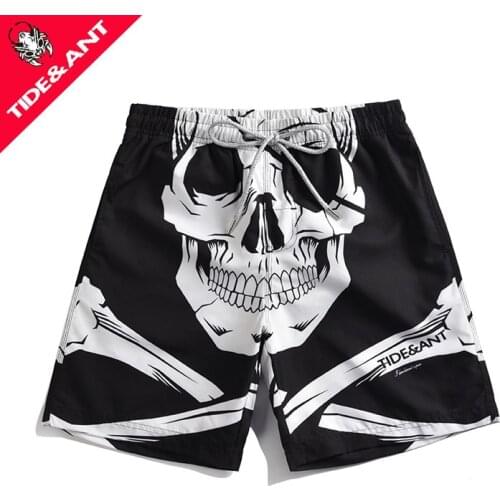 3D Skull Swim Shorts Mens Surfing Beach Shorts Swimming Trunks Men Boardwear Quick Dry Bermuda Surf Swimwear Sports Running Suit