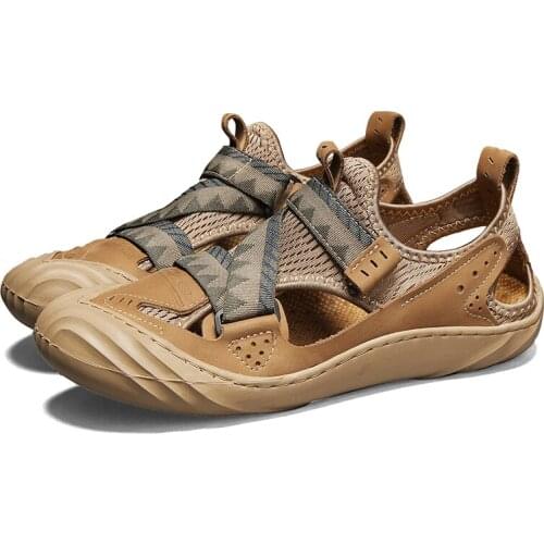 Man sommer sandals zapato sandale zomerschoenen massage ete mannen leather zomer verano 2020 para mens mesh herren schuhe male