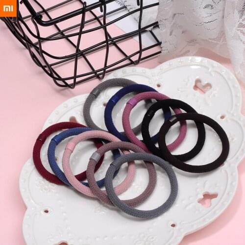 12PCS/Set xiaomi Girls Candy Colors Nylon Elastic Hair Bands Children Rubber Band Headband Scrunchie Fashion Hair Ac