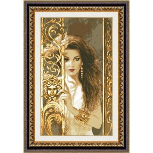 Waiting for you cross-stitch kits aida fabric 18ct 14ct 11ct counted white cloth cotton thread cross stitch wall hangings