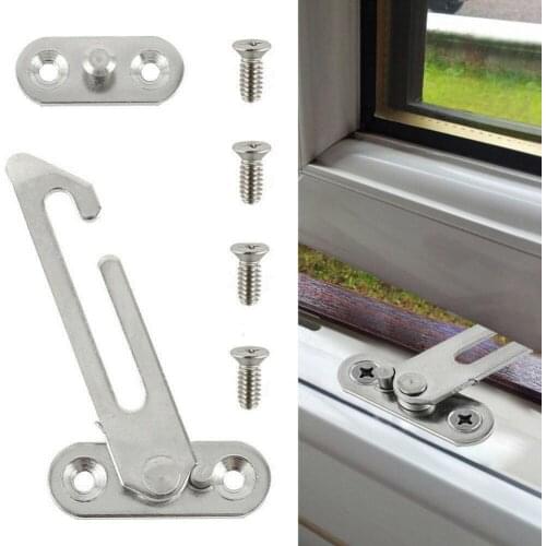 Stainless Steel Security Window Catch Restrictor Home Kids Children Safety Lock