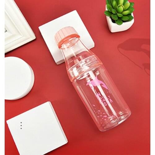 Water bottle simple and interesting large capacity plastic transparent drinking cup outdoor portable imitation soda creative cup