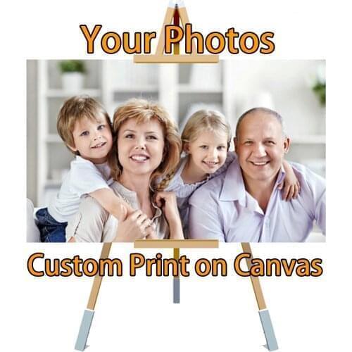 Drop Shipping Custom Print Photo On Cotton Canvas Waterproof Spray Wall Art Poster Picture For living Room Home Decor Picture