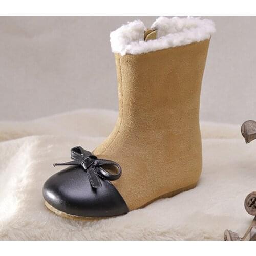 Girls snow boots 2020 winter boots children comfortable warm boots soft soles bow-knot non-slip kids boots for girls