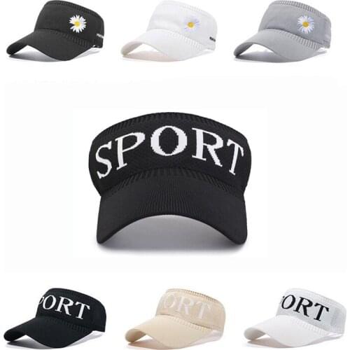 New Fashion Summer Unisex Empty Top Sun Visor Hat Summer knitting Wide Brim Sun Caps UV Protection knitting Duck tongue Hat For