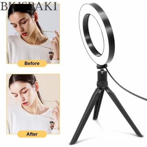 Tripod Stand Photography LED Socialite Ring Light Makeup Photographic Selfie Lamp with Cradle Head for Makeup Video Live Studio