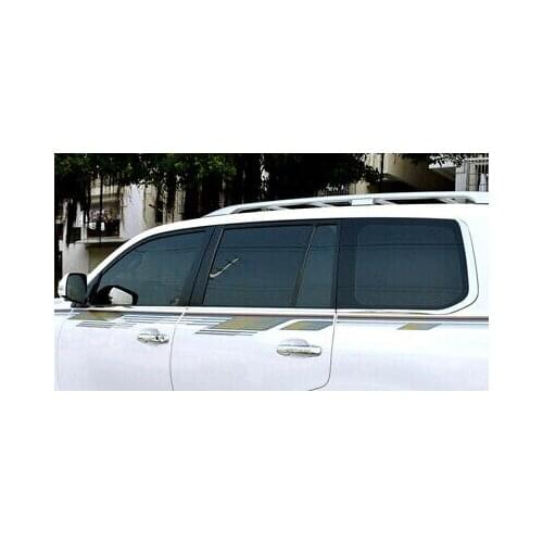 Steel Bottom Window Sill Trim 6pcs For Toyota Land Cruiser LC200 2008 - 2019