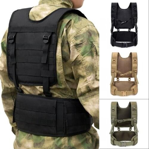 Military Tactical Vest Chest Rig MOLLE Combat Waist Belt Men Army Cummerbunds Airsoft Paintball Equipment Outdoor Hunting Vest